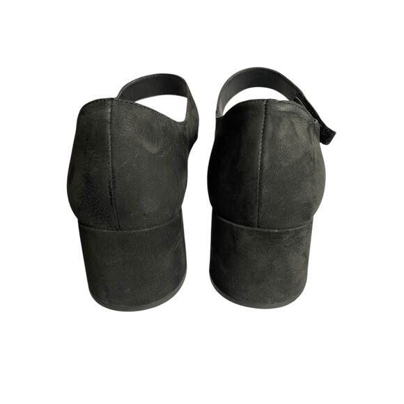 Eileen Fisher Women's Fey Tumbled Nubuck Leather Sandal Shoe Block Heel Size 10 - Picture 4 of 8